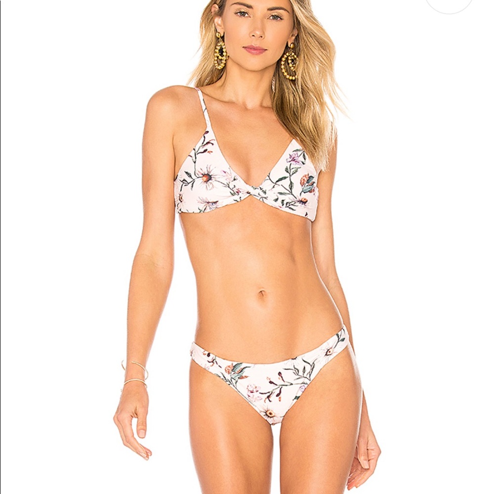 Somedays Lovin light pink floral swim suit